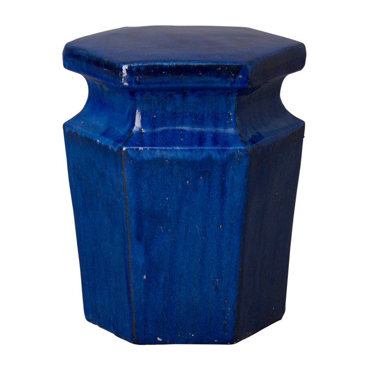 Dakota Fields 18'' Tall Ceramic Garden Stool Wayfair